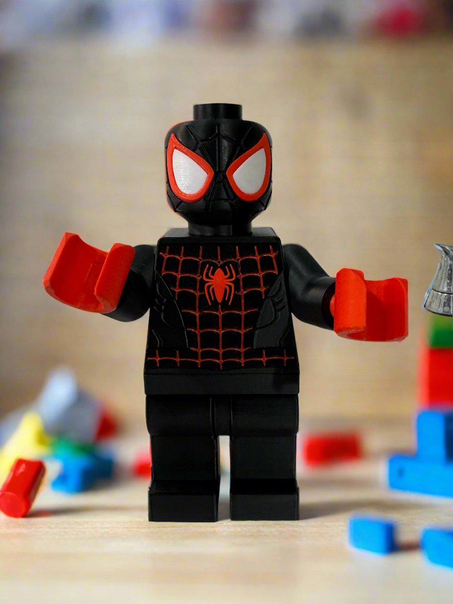 Big Brick Miles Morales (Spin) (9" Tall)