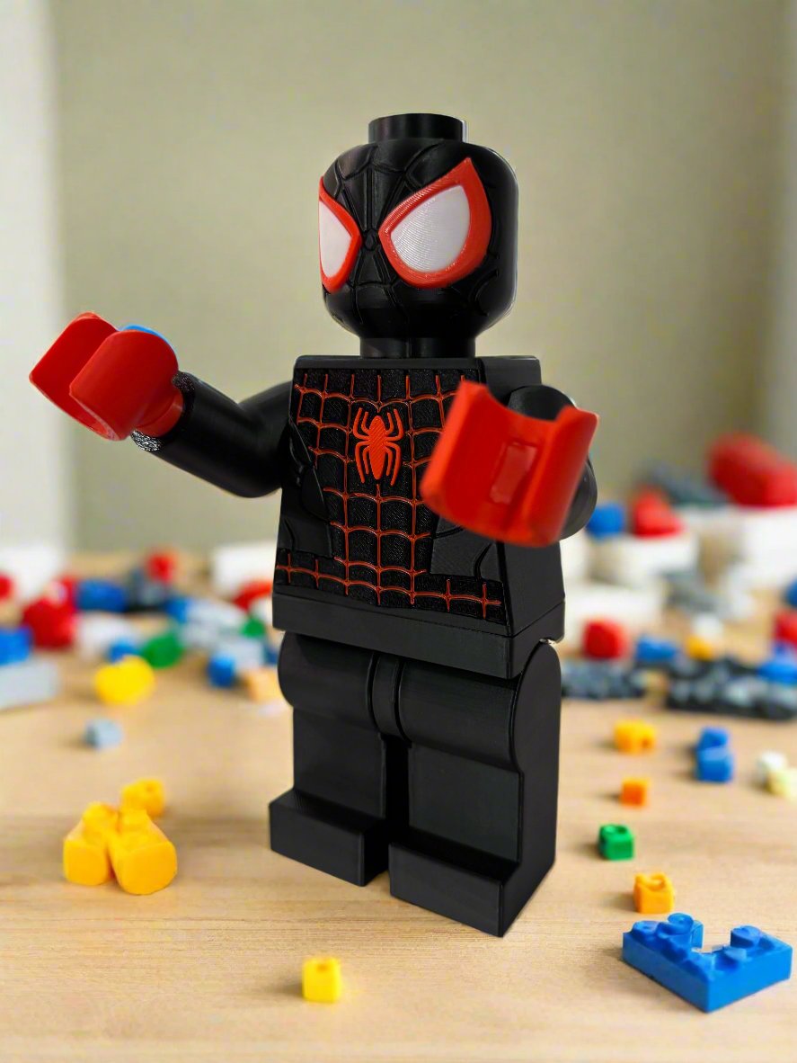 Big Brick Miles Morales (Spin) (9" Tall)