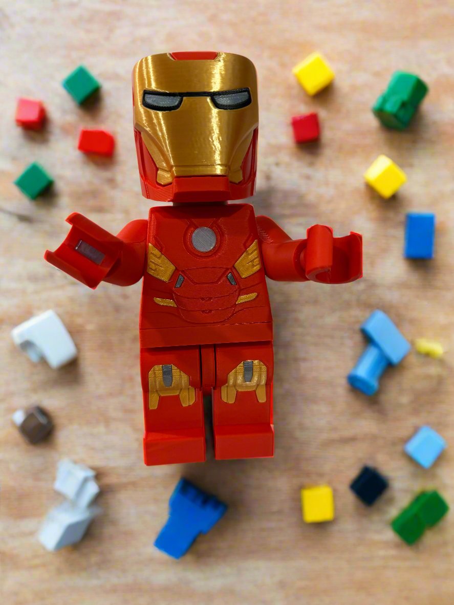 Big Brick Iron Man (9" tall)