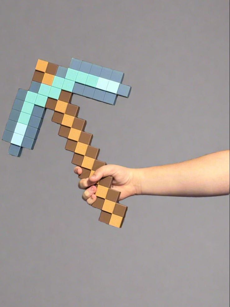 Minecraft-Inspired Pickaxe – 17 Inches