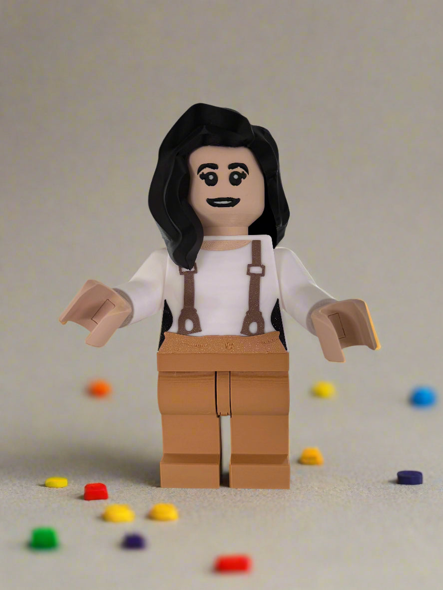 Brick Style Monica β Friends-Inspired Custom Figure