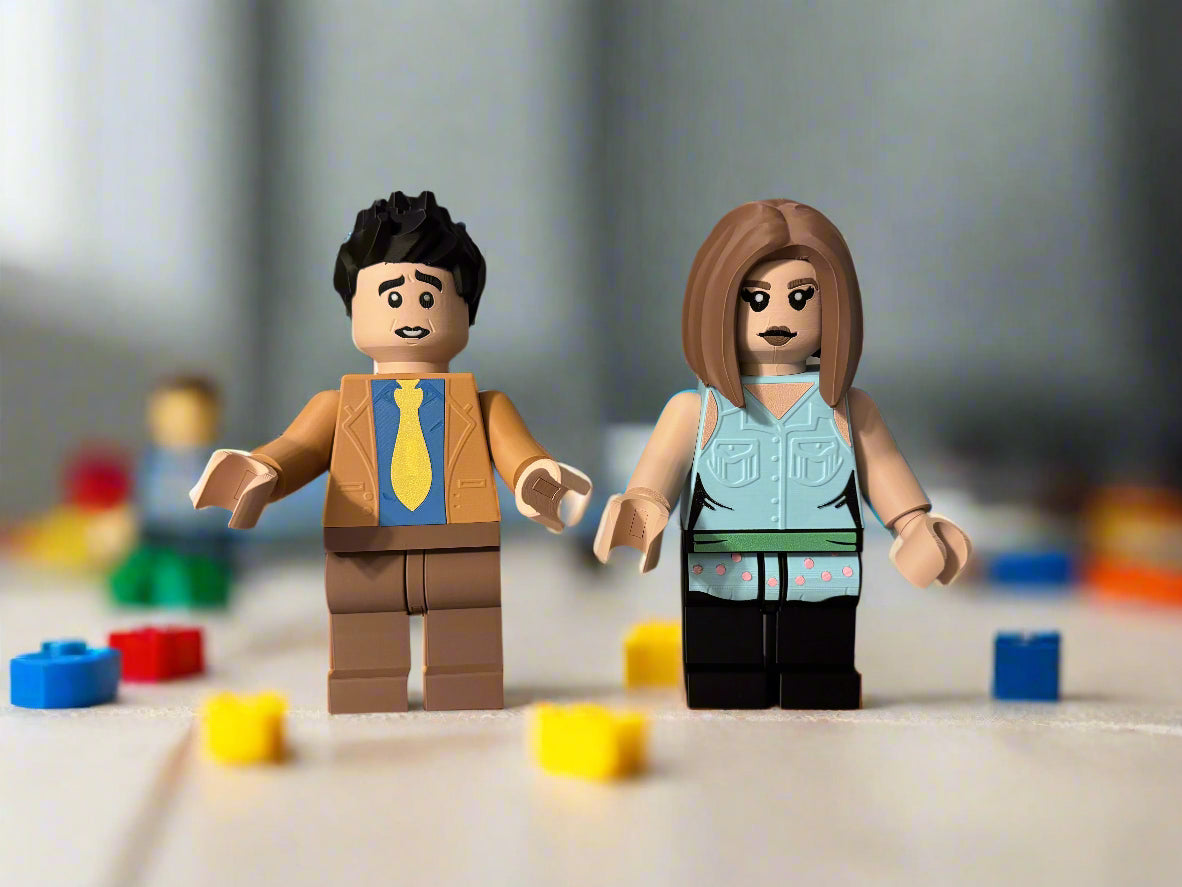 Brick Style Ross – Friends-Inspired Custom Figure