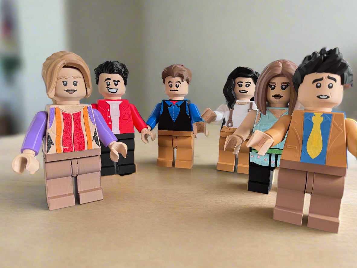 Brick Style Ross – Friends-Inspired Custom Figure