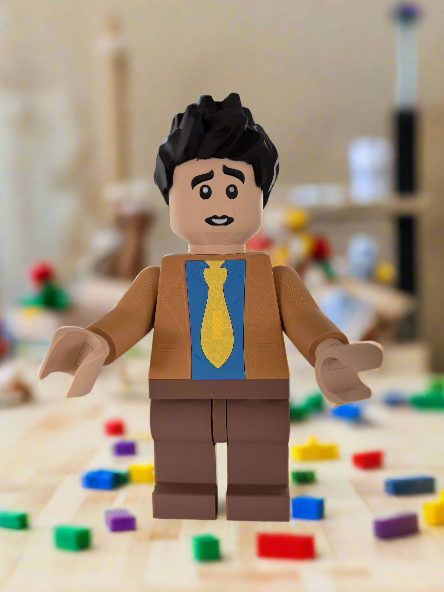 Brick Style Ross – Friends-Inspired Custom Figure